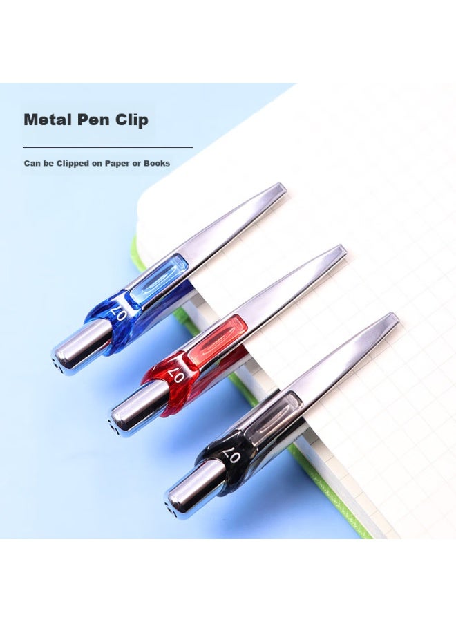 Pentel Bl77 Retractable Gel Pen 0.7Mm, High-End Business Office Finance Quick-Drying Water-Based Pen Stationery, Red, Pack Of 12 - Image 2