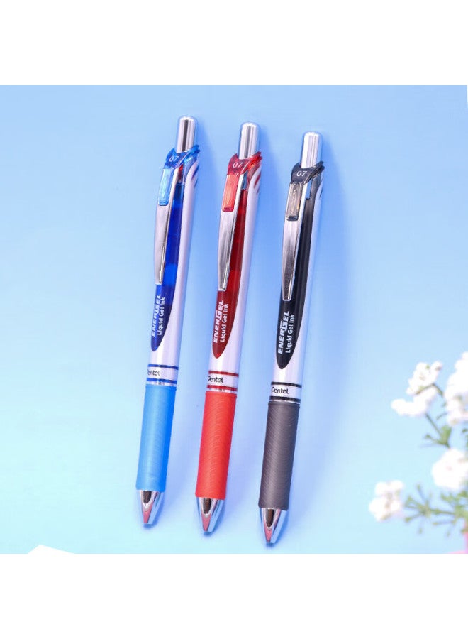 Pentel Bl77 Retractable Gel Pen 0.7Mm, High-End Business Office Finance Quick-Drying Water-Based Pen Stationery, Red, Pack Of 12 - Image 4