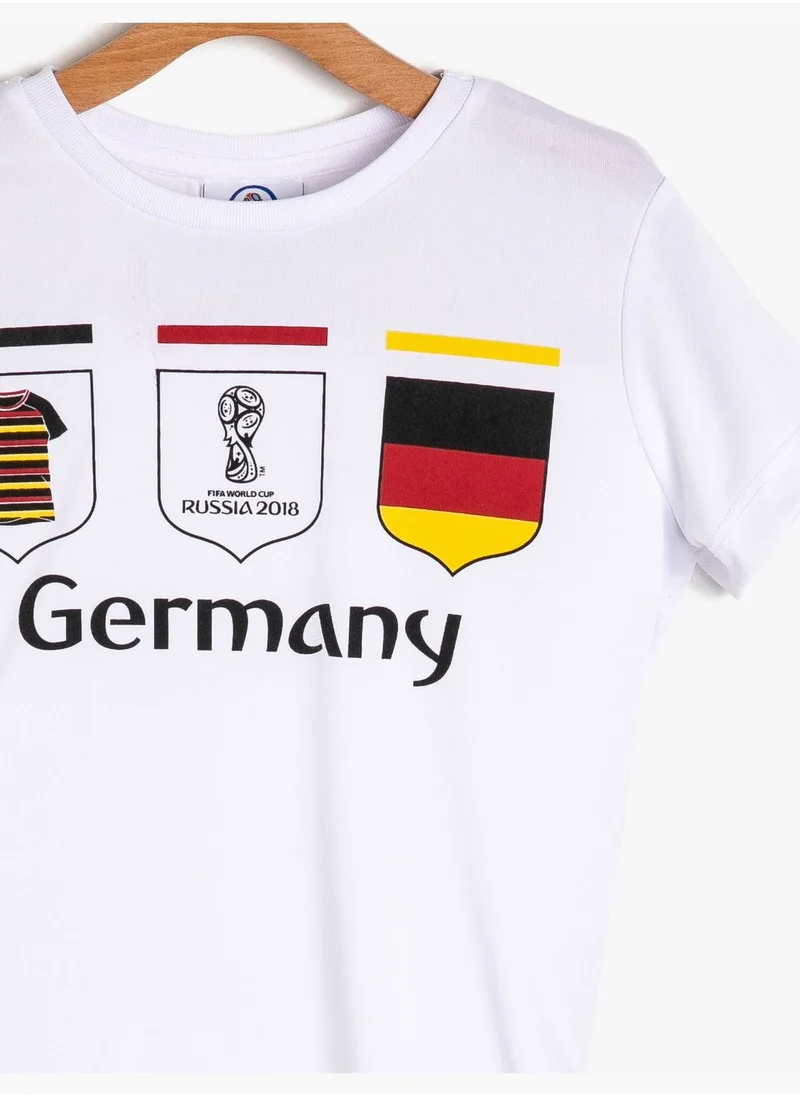 كوتون World Cup 2018 Printed T-Shirt