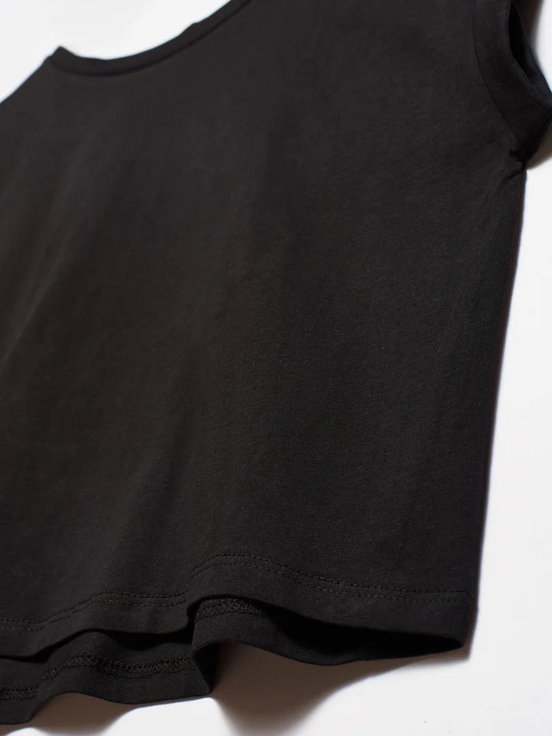 Dilvin 3431 T Sleeve T-Shirt-Black