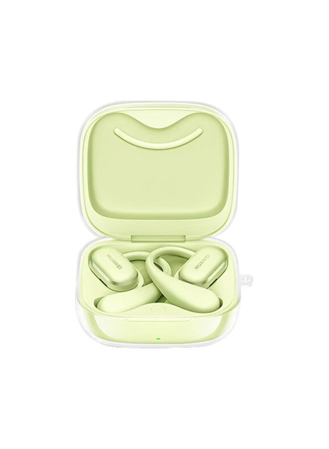 Aolang Protective Case For Huawei Freearc Earphones, Slim Silicone Full-coverage Shockproof Storage Case With Transparent Cover And Braided Wrist Strap