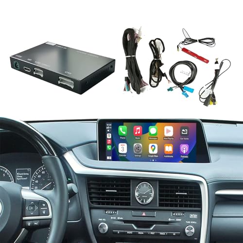 ninetom Wireless Carplay Retrofit Kit Decoder Compatible with Lexus RX NX ES UX LS LX RC LC GS is Series 2014-2019 Year, Support Android Auto, Mirror Link, Backup Camera, YouTube, Original Car Function - Image 1