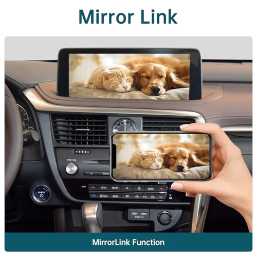 ninetom Wireless Carplay Retrofit Kit Decoder Compatible with Lexus RX NX ES UX LS LX RC LC GS is Series 2014-2019 Year, Support Android Auto, Mirror Link, Backup Camera, YouTube, Original Car Function - Image 4