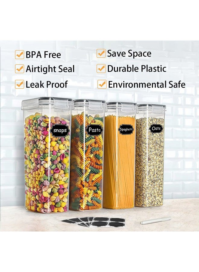 Wildone Airtight Food Storage Containers Set of 9 BPA Free Cereal & Dry Food Storage Containers 2.8L / 11.83 cups for Sugar, Flour, Snack, Baking Supplies, with 20 Chalkboard Labels & 1 Marker - Image 3
