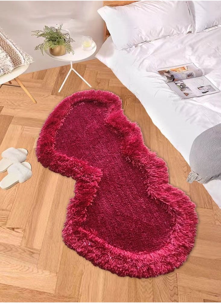 ALMUFARREJ Modern fluffy soft touch carpet for living room and bedroom 70*140cm  - Image 1