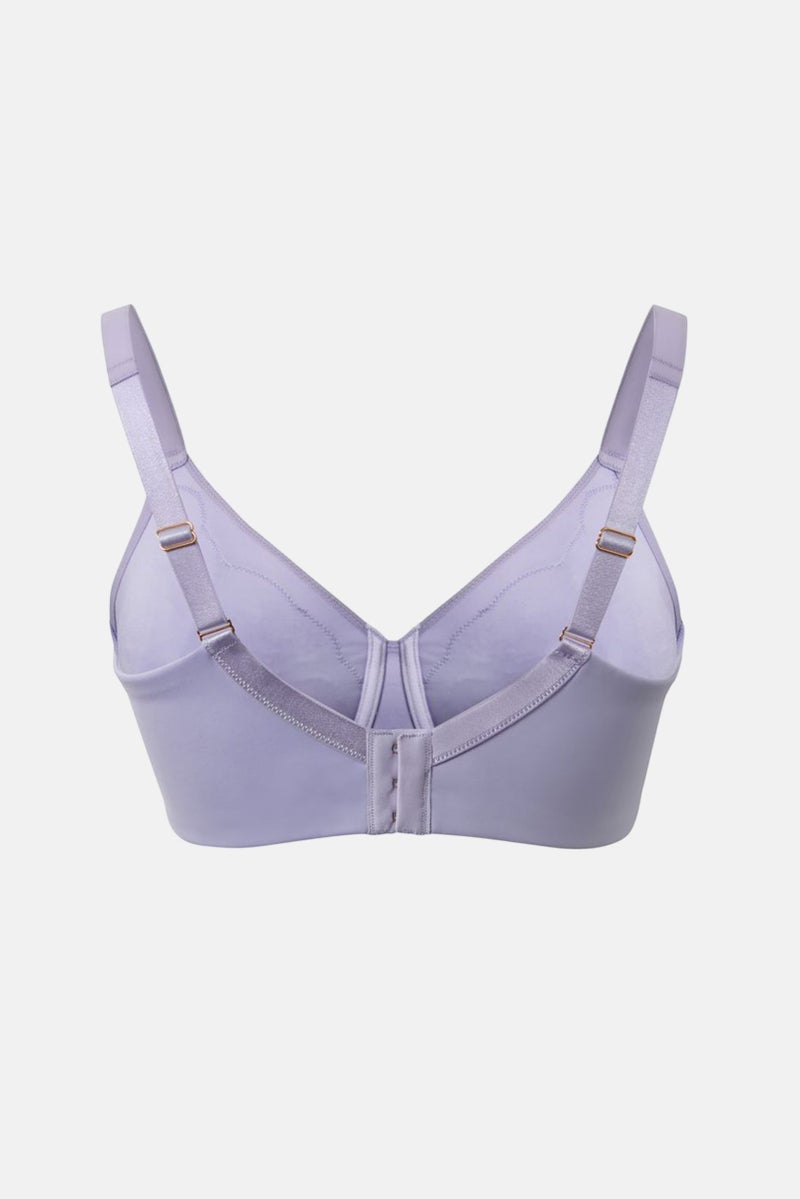 Tchibo Women Plus Size Lace Non Padded Underwired Bra, Lilac  - Image 3
