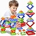 Doloowee 30 Pcs Montessori Toys Stacking Toys Building Blocks Leraning Toys for Toddlers 13 35 Girls Boys Gift Christmas Stocking Stuffers Preschool Educational - Image 2