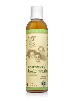 CARA B Naturally Baby Shampoo and Body Wash for Textured, Curly Hair - Eczema-Friendly Formula - No Parabens, Sulfates, Phthalates - 8 Ounces