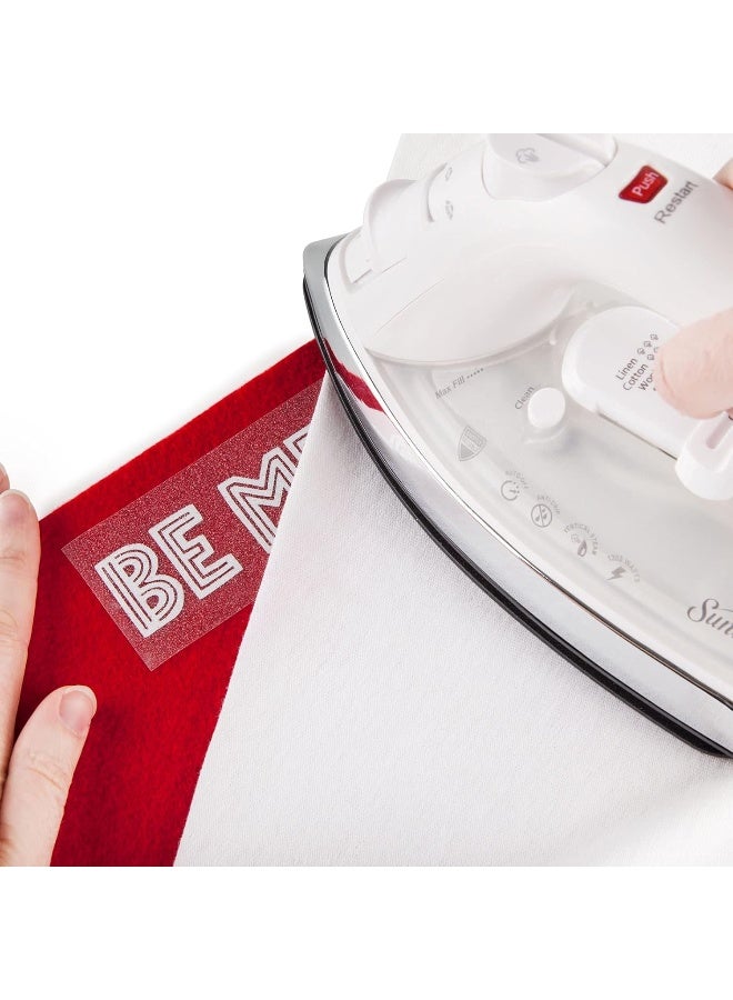 Cricut Glitter Iron On Vinyl Sheets 12"x19" Diy Supplies Htv Rolls - Black - Image 3