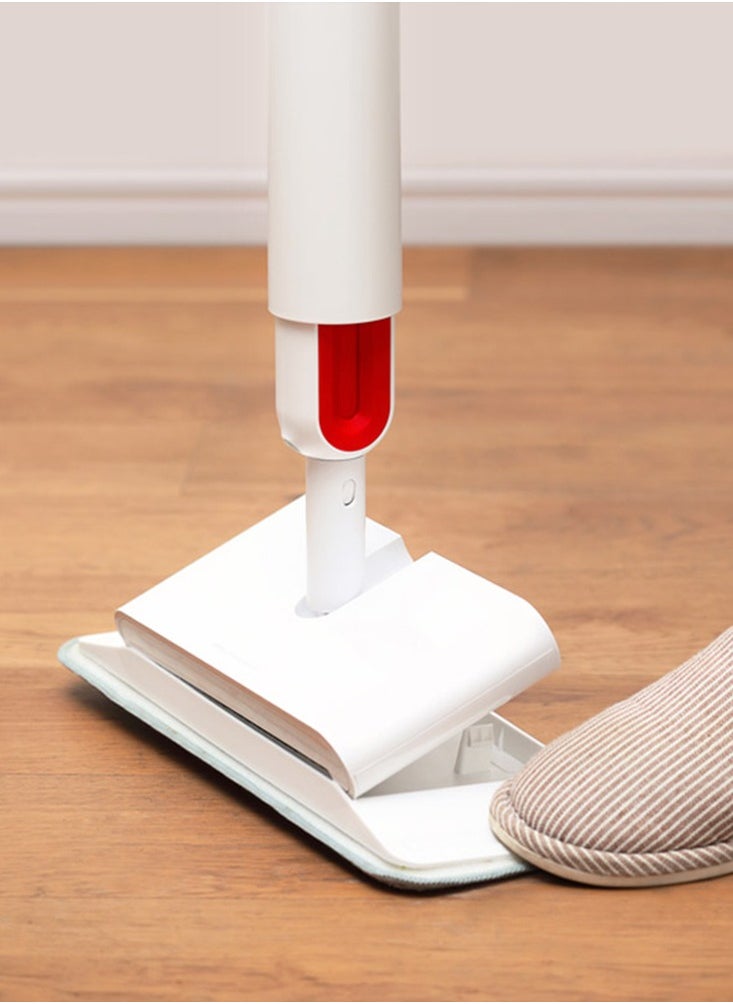 Ultimate 2 in 1 Smart Cordless Handheld Rotatable Sweeper & Water Spraying Mop Advanced Multifunctional Floor Cleaner with Powerful Sweeping, Mopping, and Easy Glide Technology and Hassle-Free Cleaning TB900- White