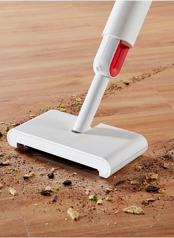 Ultimate 2 in 1 Smart Cordless Handheld Rotatable Sweeper & Water Spraying Mop Advanced Multifunctional Floor Cleaner with Powerful Sweeping, Mopping, and Easy Glide Technology and Hassle-Free Cleaning TB900- White