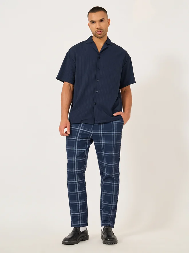 ستايلي Styli Solid Short Sleeve Camp Collar Regular Fit Shirt