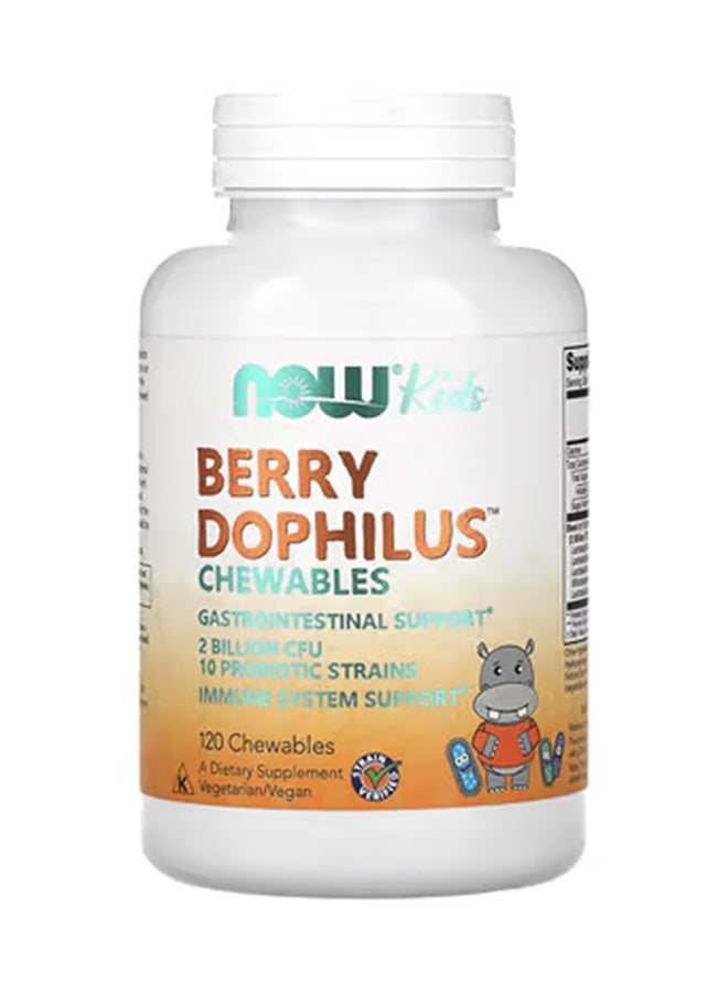 Now Foods Berry Dophilus Gastrointestinal Support - 120 Chewables - Image 1