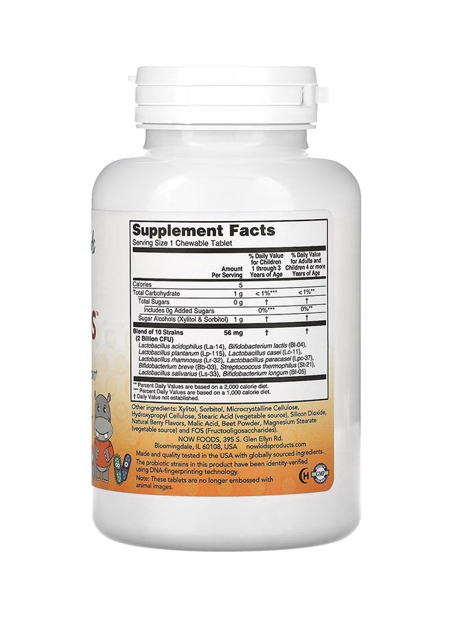 Now Foods Berry Dophilus Gastrointestinal Support - 120 Chewables - Image 2