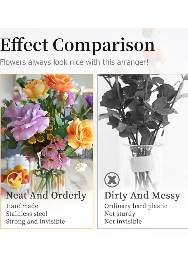 Stainless Steel Flower Grid Holder Vase Bouquet Fixing Arrangement Tool - Image 4