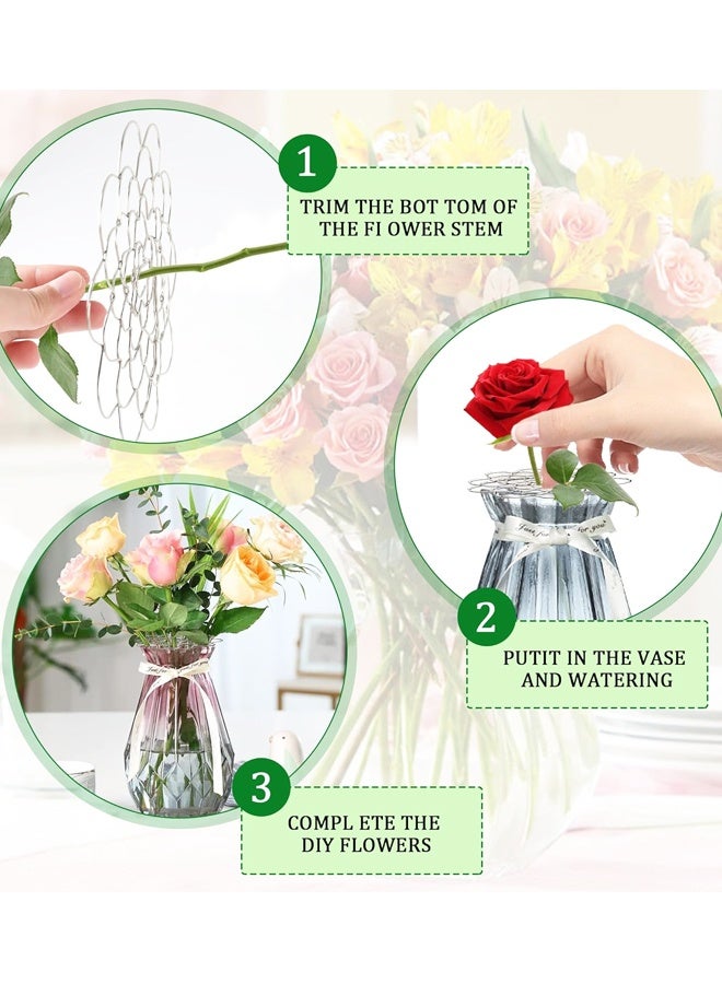 Stainless Steel Flower Grid Holder Vase Bouquet Fixing Arrangement Tool - Image 3
