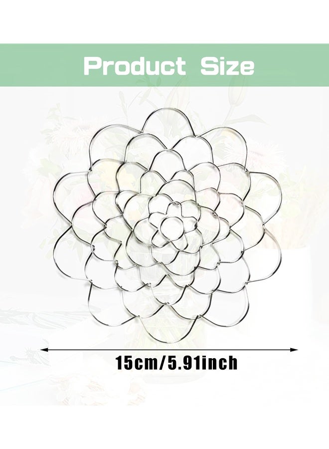 Stainless Steel Flower Grid Holder Vase Bouquet Fixing Arrangement Tool - Image 2