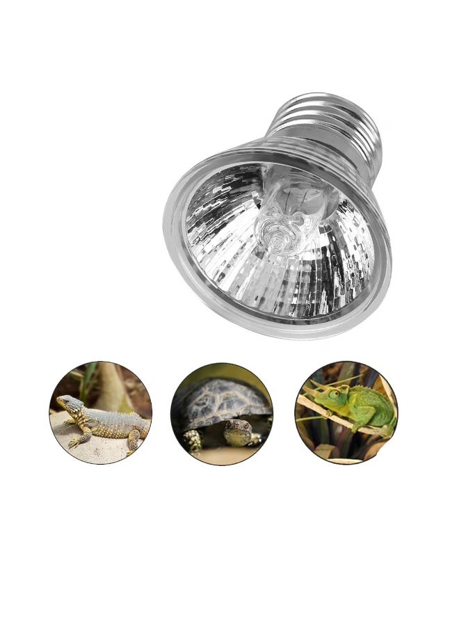 مصباح حراري بقوة 50 واط مزود بضوء 3.0 UVB للتشمس للزواحف والسحالي والثعابين والسلاحف وأحواض السمك - Image 3