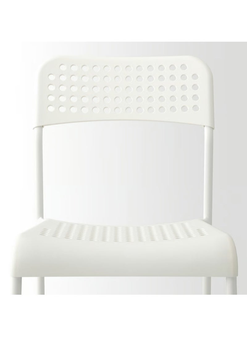 Sharpdo A table with a strong metal base and a wooden surface coated with melamine, featuring an elegant design along with a set of 4 lightweight and durable modern chairs that can support a weight of 120 kg, with steel legs coated with polyester, suitable for living rooms, bedrooms, kitchens, and offices. - Image 5