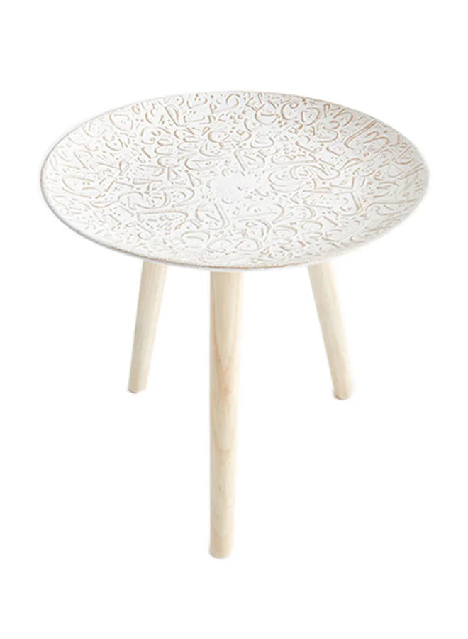 Home Box Zyla MDF Accent Table 40x40x34 cm