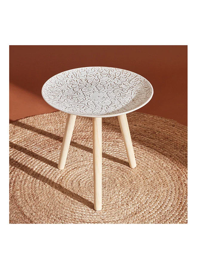 Home Box Zyla MDF Accent Table 40x40x34 cm
