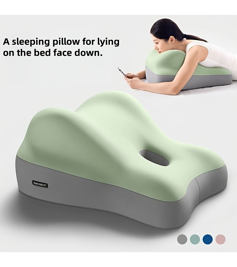 Pure Gray Versatile Pillow For Bed Use Leg Support Padded Semi Reclining Backrest Sofa Cushion And Head Support - Image 1