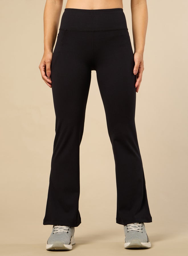 Cult Women Black Performance Flare Pants - Image 4