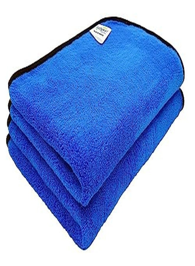 SOFTSPUN Microfiber Baby Hand & Face Towel 2 Pcs, Blue | Super Soft & Silky for Hand, Face, Body - Hypoallergenic Sensitive Skin Wipes & Washcloths - Image 1