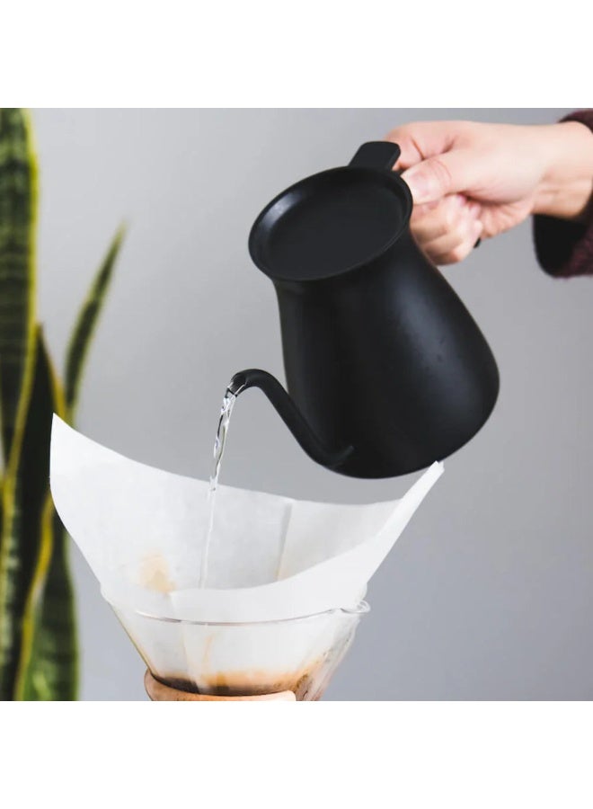 Kinto Pour Over Kettle, 900ml / 30oz, Stainless Steel Gooseneck Coffee Kettle, Black - Image 2