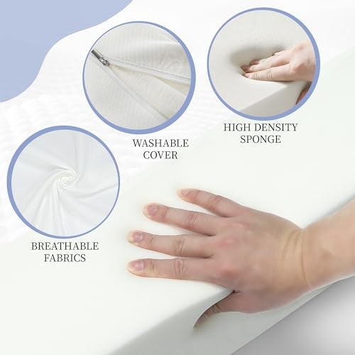 DEEPSHARK Mattress Gap Filler, Bed Gap Filler for Twin, Bed Gap Filler Mattress Extension Filler for Headboard Seams, Bed Space Cracks White(39"×4"×6", Twin/XL) - Image 4