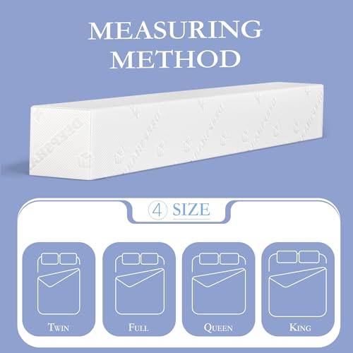 DEEPSHARK Mattress Gap Filler, Bed Gap Filler for Twin, Bed Gap Filler Mattress Extension Filler for Headboard Seams, Bed Space Cracks White(39"×4"×6", Twin/XL) - Image 2