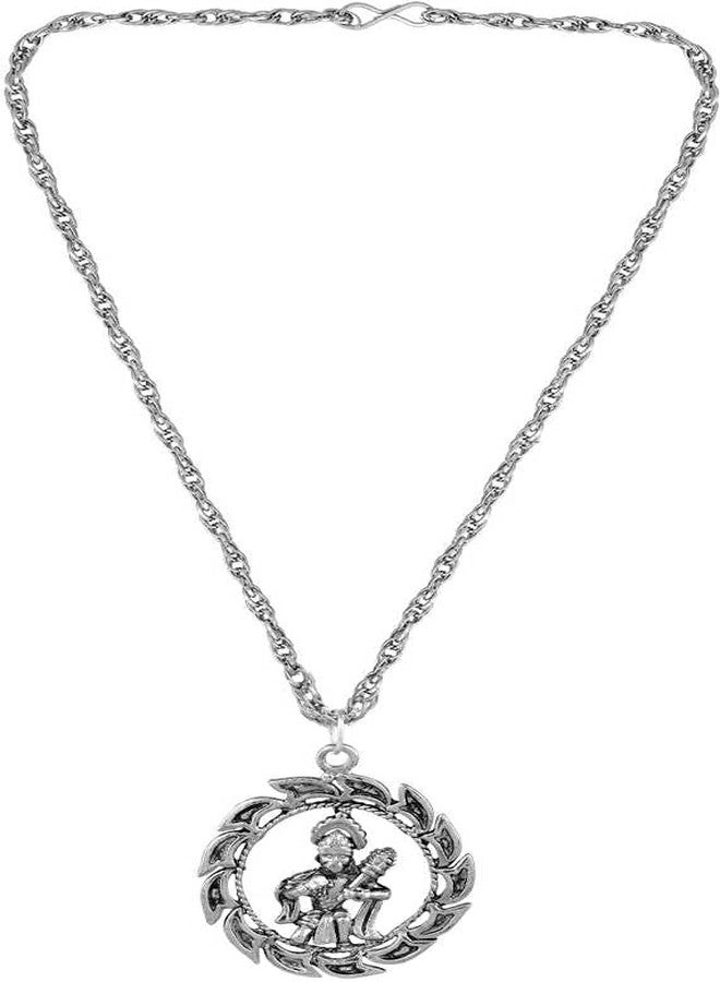 CResha Religious Spritual God Hanuman Bajranbali Pendant Temple Jewellery Necklace Pendant Locket for Men | Women | Boys | Girls - Image 2