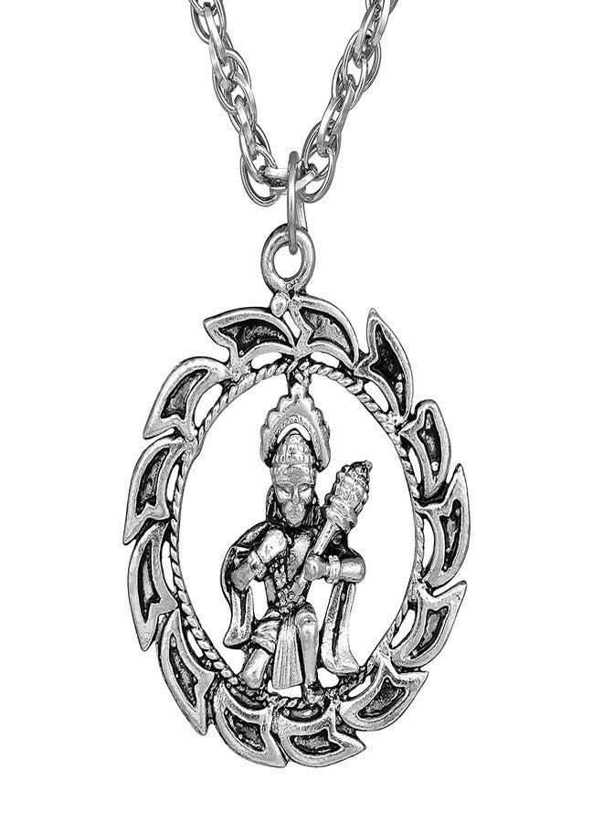 CResha Religious Spritual God Hanuman Bajranbali Pendant Temple Jewellery Necklace Pendant Locket for Men | Women | Boys | Girls - Image 1