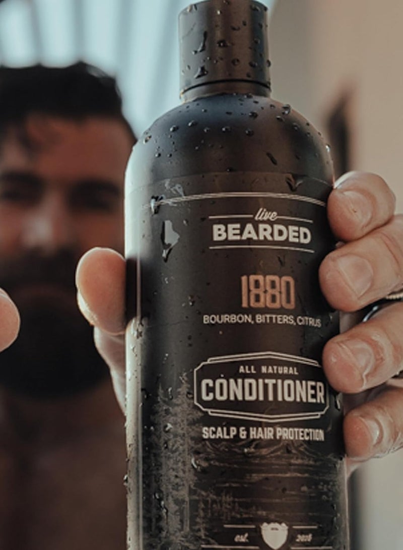 Live Bearded Live Bearded All-Natural Conditioner for Men - Promotes Hair Growth - Thinning and Hairloss - Deep Conditioning, Moisturizing | American Scent - Cedar, Vetiver, Bergamot  - Image 2