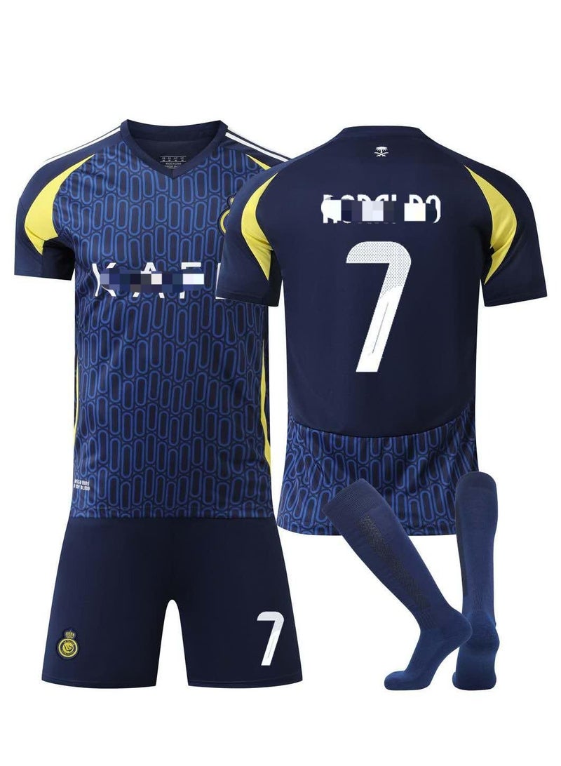 Kinds Jersey No. 7 Football Training Suit  | for Children and Teenagers | Breathable and Quick-drying Training Gear for Multiple Scenarios | Fan Equipment for 6 - 16-year-old Teenagers  - Image 1