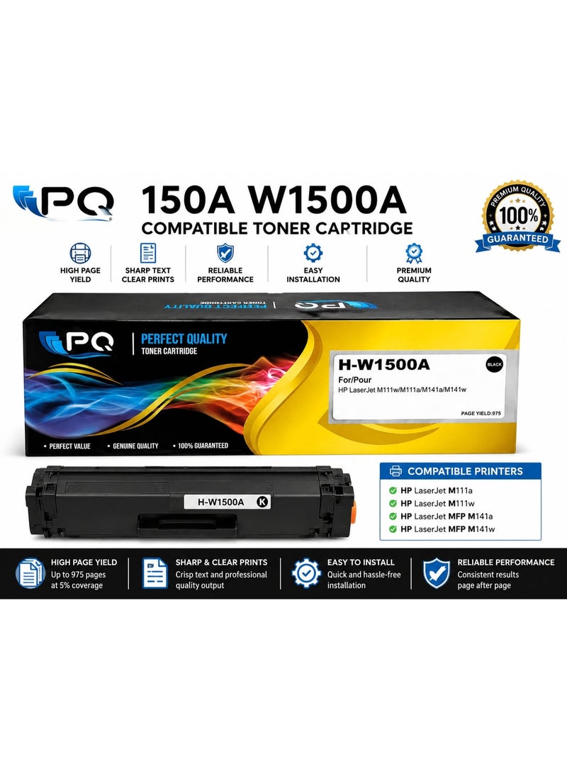 ب كى جودة مثالية خرطوشة حبر أسود بديلة متوافقة مع طابعات LaserJet M111a وM111w وMFP M141a وM141w | إنتاجية عالية | نص واضح | أداء موثوق - Image 1