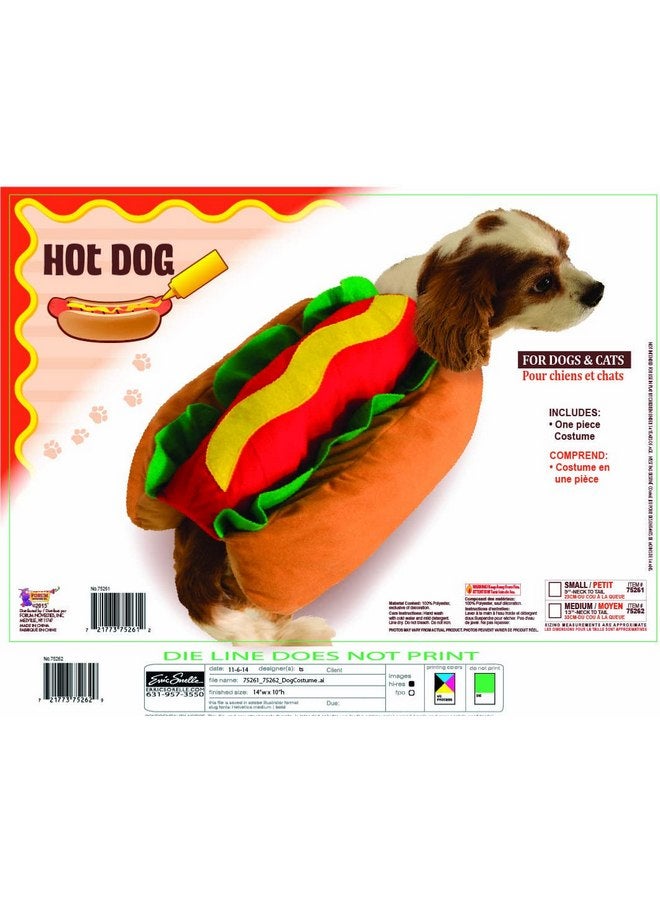 روبيز زي حيوان أليف على شكل كلب هوت دوج من روبيز فوروم، مقاس متوسط للحفلات ذات الطابع الخاص وحفلات الهالوين - Image 2