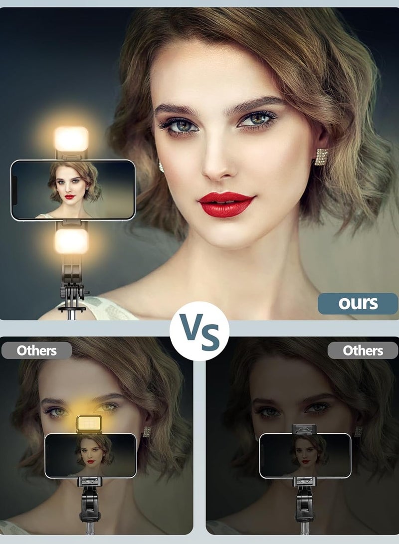 Selfie Stick Tripod with  Light ,  with Wireless Remote, Portable Phone Tripod Extendable Selfie Stick for GoPro/Travel/Vlog/Video/Tiktok/Live Streaming,Maximum Height 114 Centimeters - Image 3