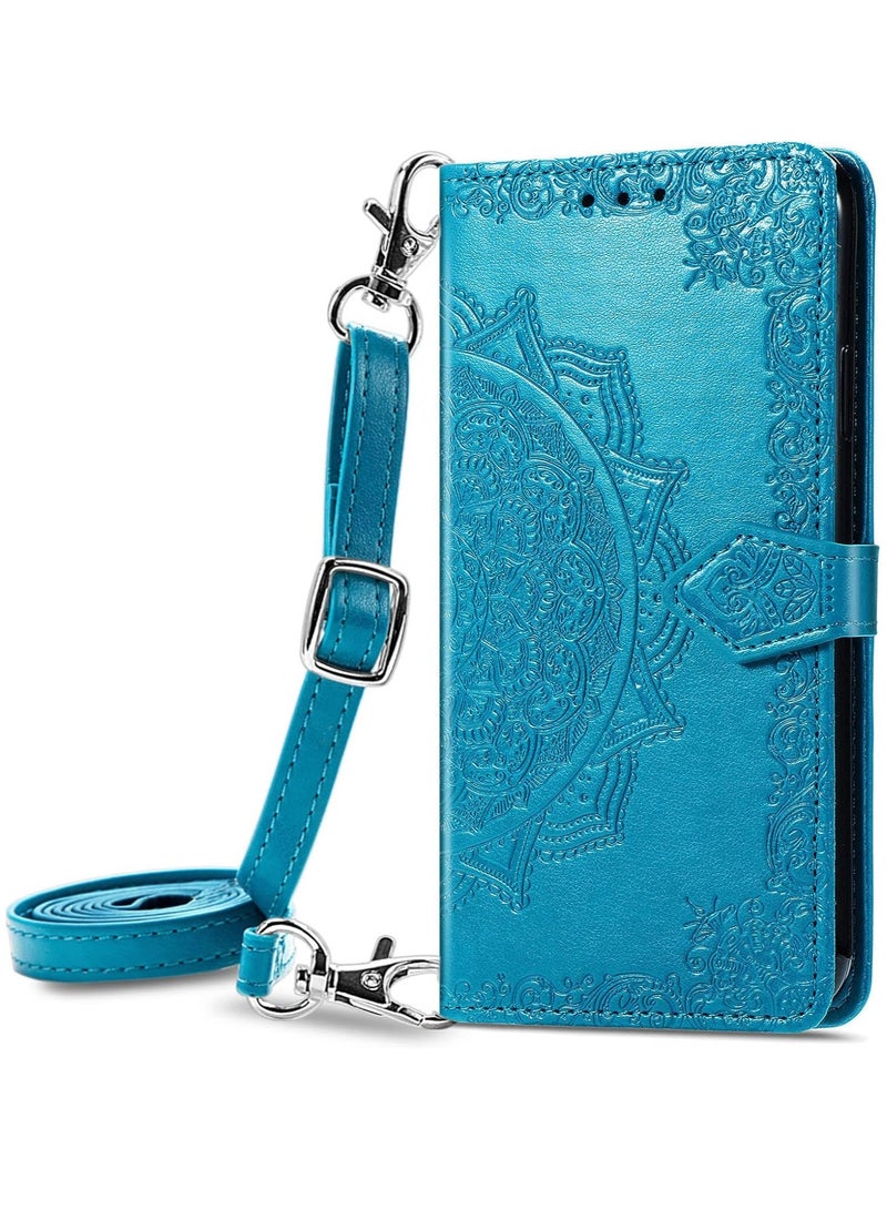 Gerenic Phone Case, Shoulder Wallet Case Compatible with iPhone 15/ 15Plus/15Pro/15Pro Max, Leather Phone Cover, Zipper-designed Removable Strap Phone Protector, Credit Card Holder Phone Case  - Image 1