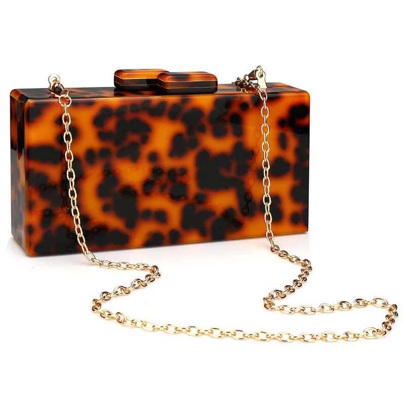 EROUGE EROGE Acrylic Clutch Purse Perspex Box Colorful Geometric Design Handbags for Women - Image 2