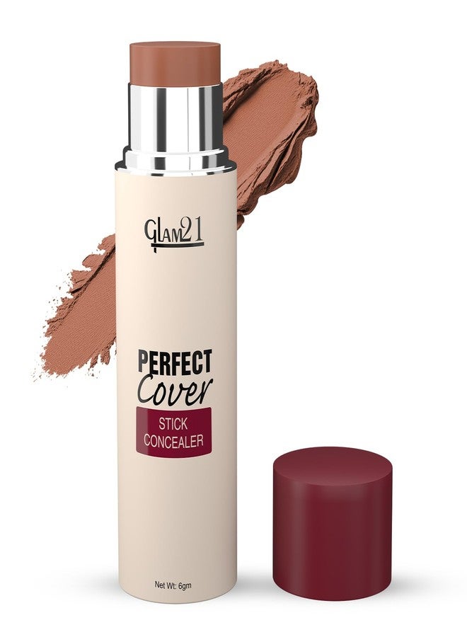 Glam 21 Glam21 Perfect cover stick concealer| Waterproof Concealer With Full Coverage |Easily Blendable Concealer | CreamyTexture | Matte Finish | Weightless and breathable Formula | Long Lasting|Sand Dune| 6gm - Image 1