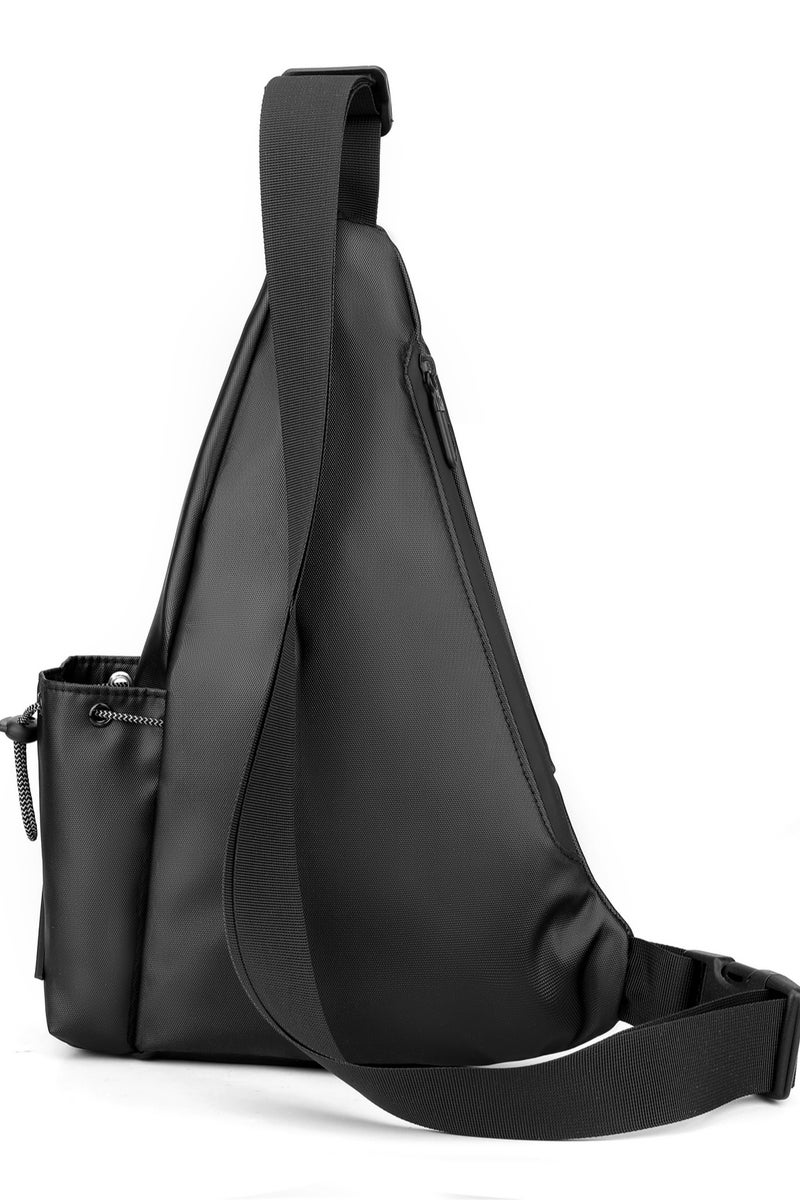 HAOSHUAI Versatile Sling Bag for Men & Women, Large Capacity Crossbody Bag with Dedicated Camera & A4 Magazine Compartment, Water-Resistant Nylon for Everyday Carry. This innovative sling bag is designed to hold an A4 magazine, tablet, daily essentials, and features specialized sections for cameras, lenses, and electronics for maximum organization. Perfect for photographers, commuters, and travelers seeking a durable and functional bag. The sturdy construction, adjustable strap, and lightweight build ensure all-day comfort during urban adventures, office commutes, and outdoor explorations. Combines a sleek, modern style with practical functionality. An essential accessory for professionals, students, and anyone with an active lifestyle. Key features include easy-access compartments, protective padding for gadgets, and reliable performance in all weather conditions. Discover the perfect blend of efficiency, durability, and contemporary design for your daily journeys. Ideal as a tech organizer ba - Image 4