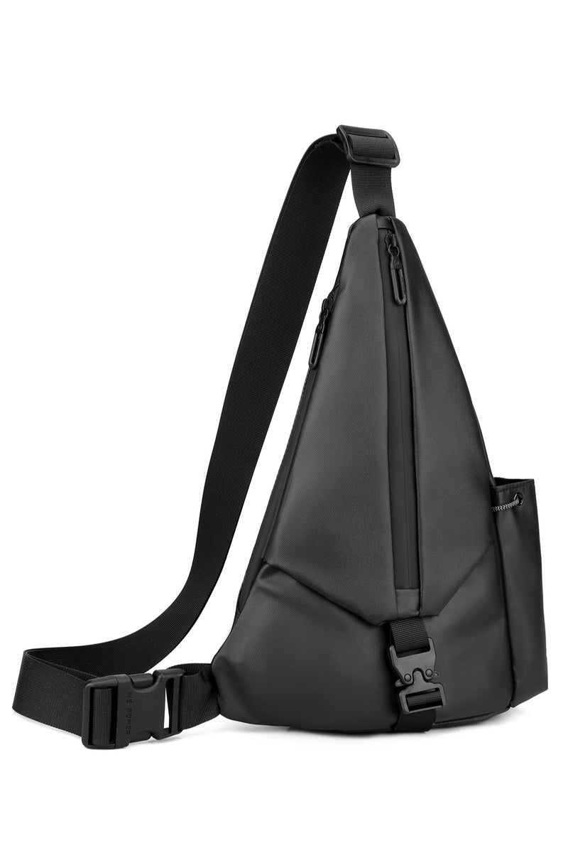 HAOSHUAI Versatile Sling Bag for Men & Women, Large Capacity Crossbody Bag with Dedicated Camera & A4 Magazine Compartment, Water-Resistant Nylon for Everyday Carry. This innovative sling bag is designed to hold an A4 magazine, tablet, daily essentials, and features specialized sections for cameras, lenses, and electronics for maximum organization. Perfect for photographers, commuters, and travelers seeking a durable and functional bag. The sturdy construction, adjustable strap, and lightweight build ensure all-day comfort during urban adventures, office commutes, and outdoor explorations. Combines a sleek, modern style with practical functionality. An essential accessory for professionals, students, and anyone with an active lifestyle. Key features include easy-access compartments, protective padding for gadgets, and reliable performance in all weather conditions. Discover the perfect blend of efficiency, durability, and contemporary design for your daily journeys. Ideal as a tech organizer ba - Image 3