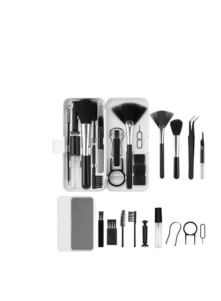 سيمبيك طقم تنظيف إلكتروني، لوحة مفاتيح، كمبيوتر محمول، هاتف، شاشة كمبيوتر، منظف كاميرا، أسود، بلاستيك، كربون، رقم القطعة: 92HCK1-B - Image 1