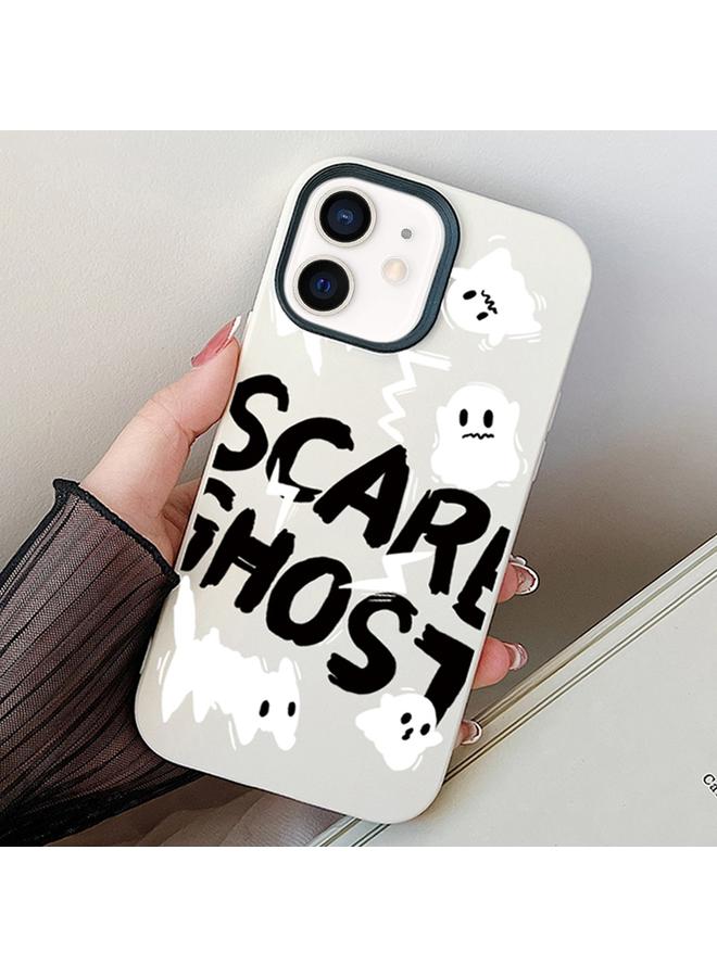 اس-توب جراب لهاتف iPhone 11 Scared Ghost PC Hybrid TPU - Image 1