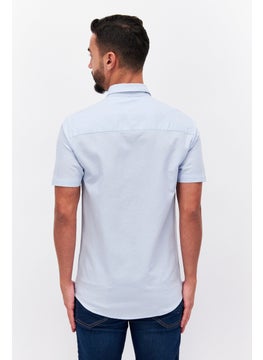 Men Spread Collar Short Sleeves Embroidered Casual Shirts, Sky Blue - pzsku/Z4EE8A0E93BD508E5CD84Z/45/_/1727187835/42de7fb0-480f-4c0f-a942-6eb3f933a98b