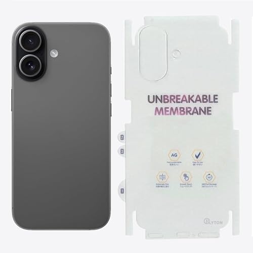 Blyton Back Screen Protector | Transparent Matte TPU Film Scratch Guard, Case-Friendly, Compatible with iPhone 17 (Back & Side) - Image 1