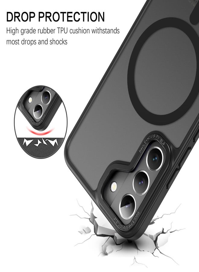 بنتوبين جراب BENTOBEN لهاتف سامسونج جالاكسي S22، جراب مغناطيسي S22 [متوافق مع MagSafe]، غطاء حماية شفاف غير لامع رفيع مقاوم للصدمات للرجال والنساء لهاتف سامسونج S22 بشاشة 6.1 بوصة، أسود - Image 5