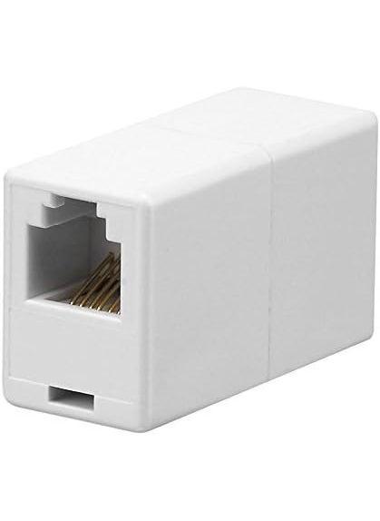iMBAPrice iMBAPrice RJ12RJ11 6P6C White Straight Telephone Inline Coupler for Directly Connect Two Telephone Cords and More 5Pack  - Image 3