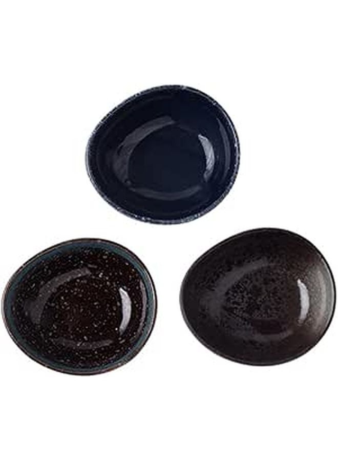 3Pcs Large Ceramic Japanese Style Ramen Soup Bowls 300ml Tableware Set Random Color - Image 1